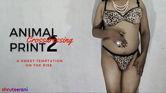 ANIMAL PRINT PART 2 - CROSSDRESSING BY INDIAN SHEMALE Thumb