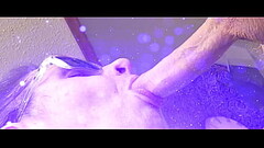 Sensual sexy deep throat on 8'_'_ uncut cock Thumb