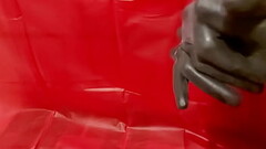 Dreamofevolutionvip - Black Latex Gloves / Rubberfashion Thumb