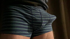 These British boxers shorts struggle to contain Mr Big Dick UK Thumb