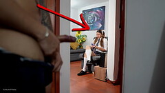 La compa&ntilde_era de colegio de mi hijastra me pone caliente y me masturbo mir&aacute_ndola - (Final inesperado) Thumb