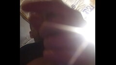 Jacking off my big cock Thumb