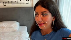 I'_m lost a game and went for a walk outside with cum on my face - Cumwalk Thumb