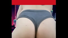 ---CUTE 18 YEAR OLD TRANS SPINS BIG ASS IN FRONT OF A CROWD OF BLACK DICKS!!! Thumb