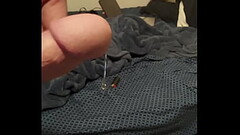 Leaking Precum From My Hard Cock Thumb