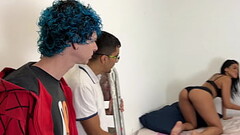 Chamei eles para concertar a Internet e acabei fudendo com os dois Thumb
