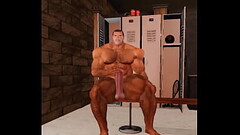 muscle bull derek poundstone naked in locker room Thumb