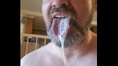 Girlfriend Jessica Records Me Playing with a Mouthful of Cum Thumb