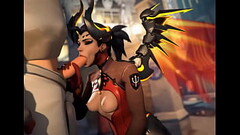 Mercy malvada chupando polla como buena perra Thumb