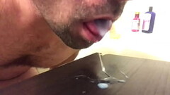 Lots of cum in my mouth, should I swallow it? Thumb