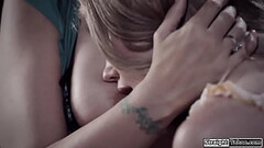 Babe films porn with bf and his stepmom Thumb