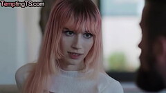 Slim Tbabe with bigboobs barebacked by BF on the couch Thumb