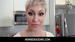 MomSeducedMe  -  Stepson fucks her stepmom Ryan Keely from behind on the kitchen counter and makes a hot porn video Thumb