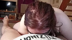 Udder queen give wet deepthroat &amp_ handjob for her man POV HD Thumb