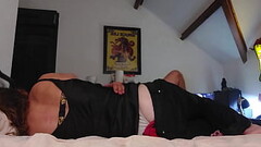 Sexy O2, 1063 (01) - Clothed in Black Leather Pants, many Satin Tanga, White Slut,  Doggystyle, POV, Deepthroat, Rimming Thumb