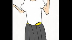 Mala animaci&oacute_n de mujer mostrando sus tetas Thumb