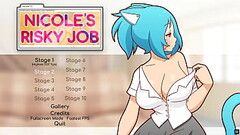 Nicole Risky Job [Hentai game PornPlay ] Ep.2 fondling tits to attract more customers Thumb