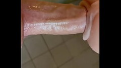 Big cock with Lana Rhoades fleshlight in shower Thumb