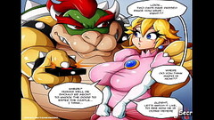 Super Mario Princess Peach Pt. 1 - The Princess is being fucked in the ass by Bowser while Mario is fighting to get to her || Cartoon Comic Parody Porn xxx Thumb