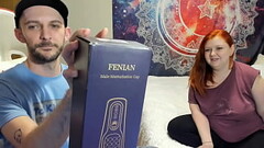 Foreglad Fenian Male Automatic Masturbator Unboxing and Demonstration with Jasper Spice and Sophia Sinclair Thumb