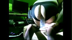 sissy bent over taking big dildo Thumb