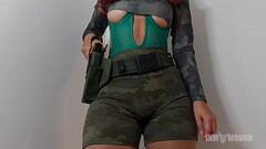 Part 1 - Military girl doing a hard and sexy workout. Thumb