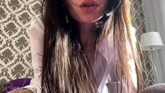 cute girl caresses her little pussy Thumb