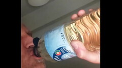 Chugging 1,5 litres of male piss, swallowing all piss  until last drop Thumb