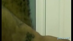 Man jerks of truly hard Thumb