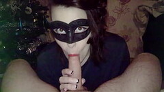 Cheating Wife Suck Stranger Cock on Christmas Swing Party Thumb