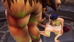 Ass smashed by Minotaur Thumb