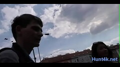 Ravishing brunette maid enjoys undressing Thumb