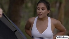 Ts Korra del Rio 3way bareback anal while tranny cock sucked Thumb