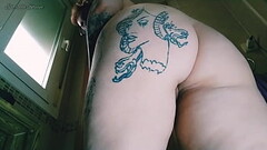 Stroking my big ass Thumb