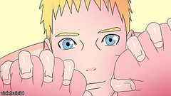 Naruto plays with Saber'_s tits and fucks her Thumb