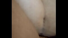 My ex rubbing her big clit Thumb