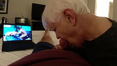 Long Sucking Session from Old Horny Amputee Grandpa - Part 1 Thumb