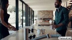 Tranny Sofia Sanders fucks in bathroom Thumb