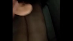 Fucking my gorgeous wife doggy-style, while she wears a black body-stocking, lycra hood and leather muzzle Thumb