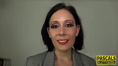 Bound bdsm sub throats dick Thumb