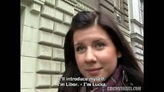 Beautiful brunette fucked in public Thumb