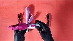 Babe Masturbate Her Pussy and Ass With Rabbit Vibrator Thumb