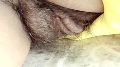 The hairy pussies in the foreground of my Latina wife, her and her teenage niece very excited, want to be fucked by big and thick cocks Thumb