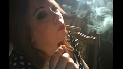British BBW Tina Snua Smokes With Dangling, Drifts, Nose &amp_ Cone Exhales Thumb