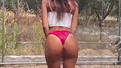 My Pussy is on fire and he helps me with fresh water Thumb