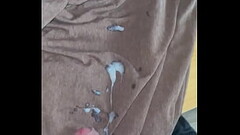 Shooting cum from uncut cock on monitor after long edging watching xvideo Thumb