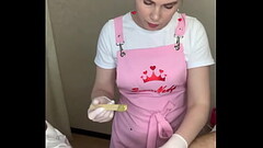 Russian hottest depilation mistress SugarNadya shows how to do Deep Bikini Men How to wax a penis Thumb
