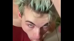 Hung Dom Twink Deepthroat Suck Thumb