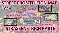 Paris, France, Sex Map, Street Prostitution Map, Massage Parlours, Brothels, Whores, Freelancer, Streetworker, Prostitutes Thumb