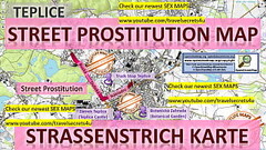 Teplice, Czech Republic, Tschechien, Street Prostitution MAP. Prostitutes, Callgirls Thumb